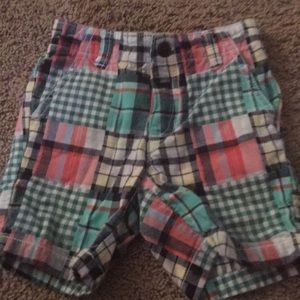 Crazy 8 multi colored plaid shorts